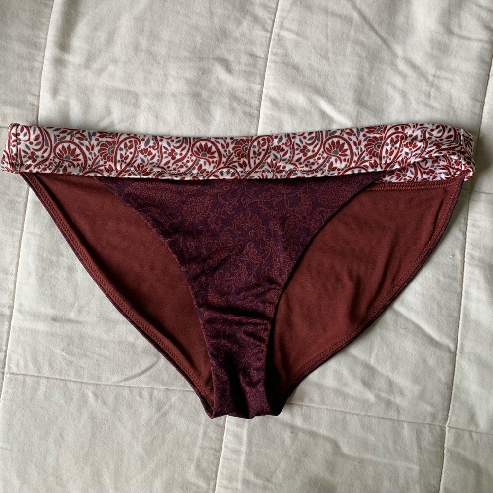 Athleta Aqualuxe Batik mid rise bathing suit bottom